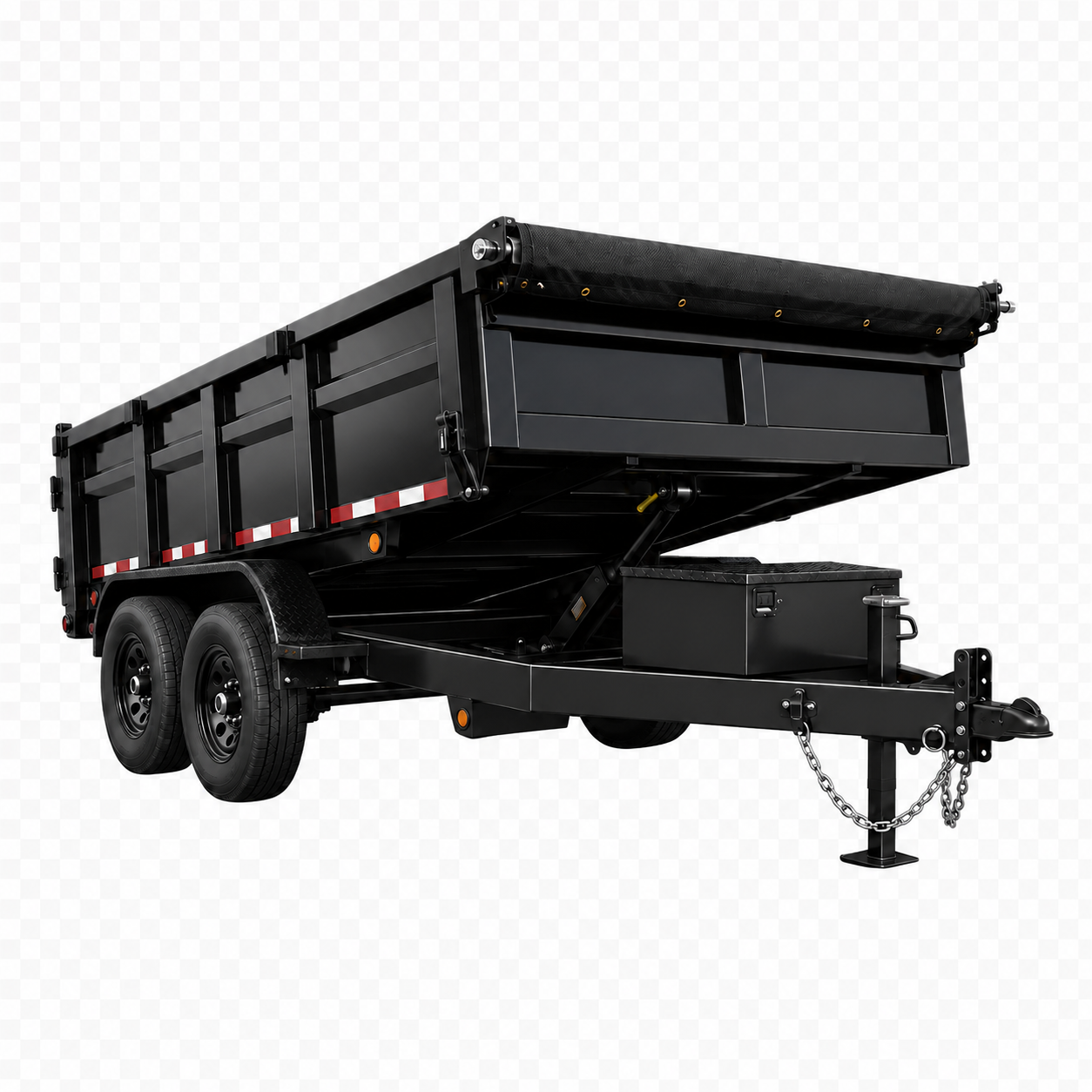Squatterz dump trailer ready for commercial property cleanouts in Northeast Georgia